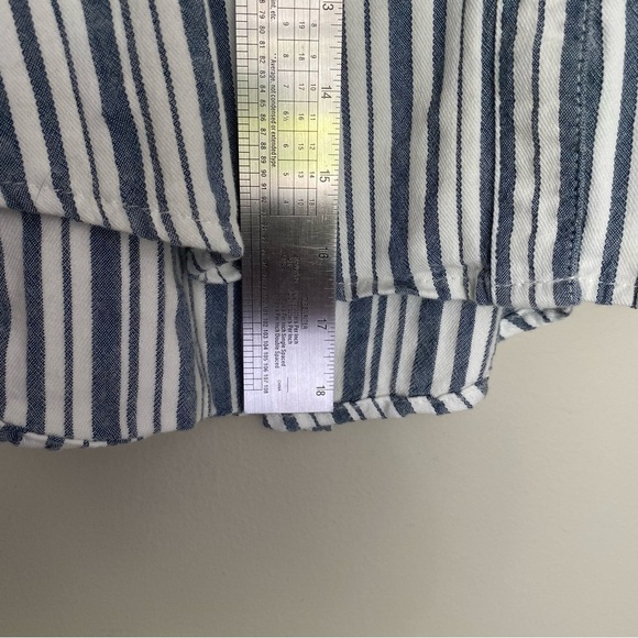 Japna Chambray Striped Dress Size M - Picture 2 of 10